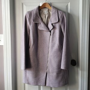 Loft Purple Herringbone Jacket